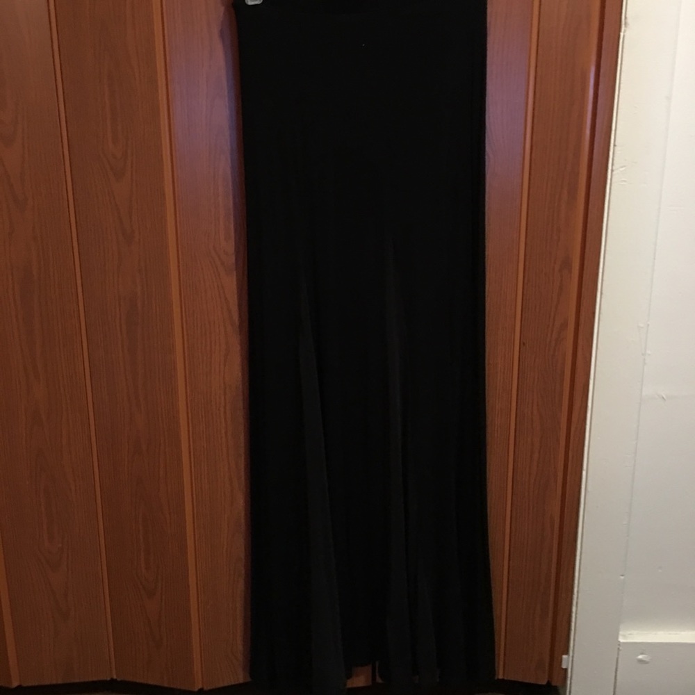 long maxi dress with mesh panels